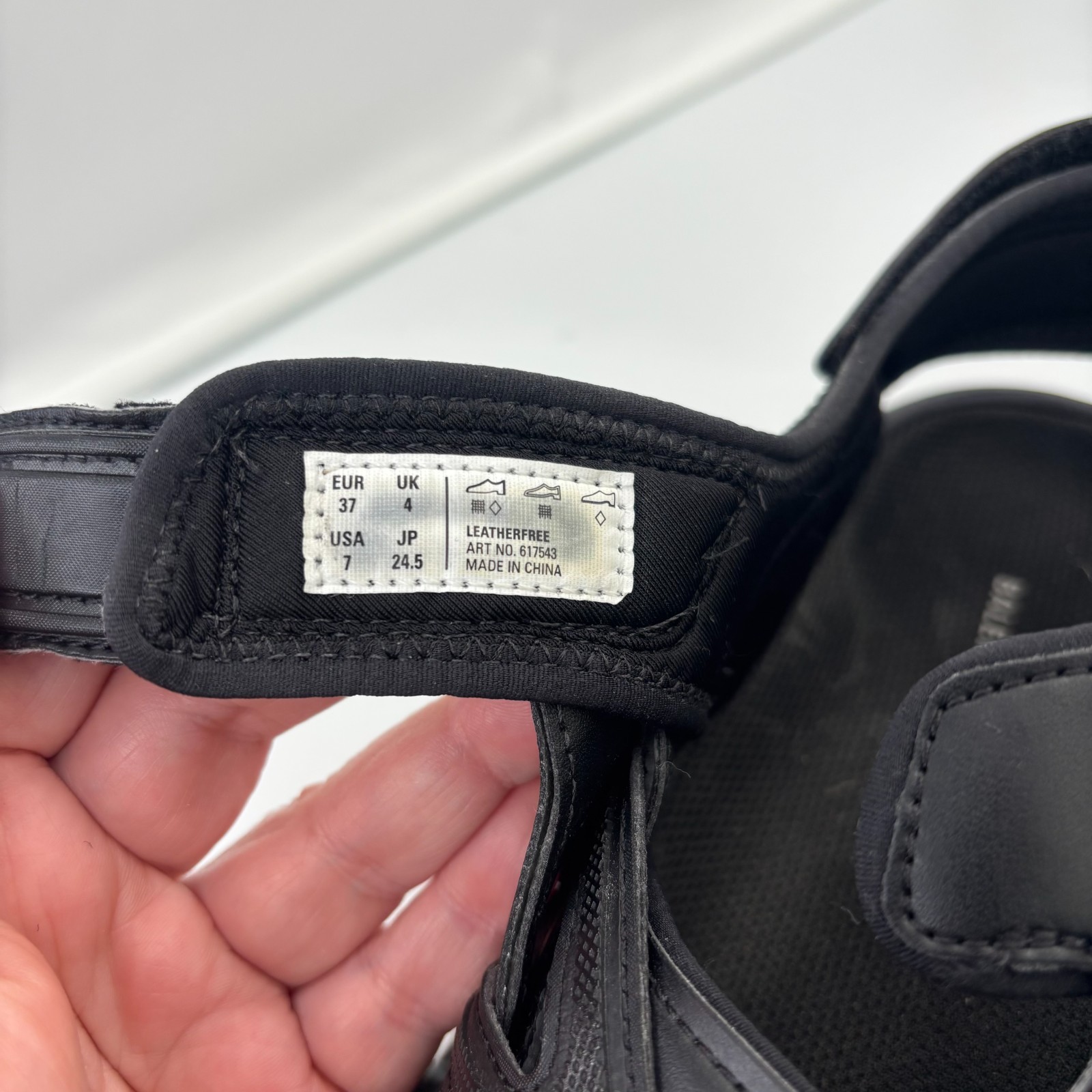 Balenciaga Track Sandals Black Size 37 EU 7 US Women 617543 Lightly Worn Authent