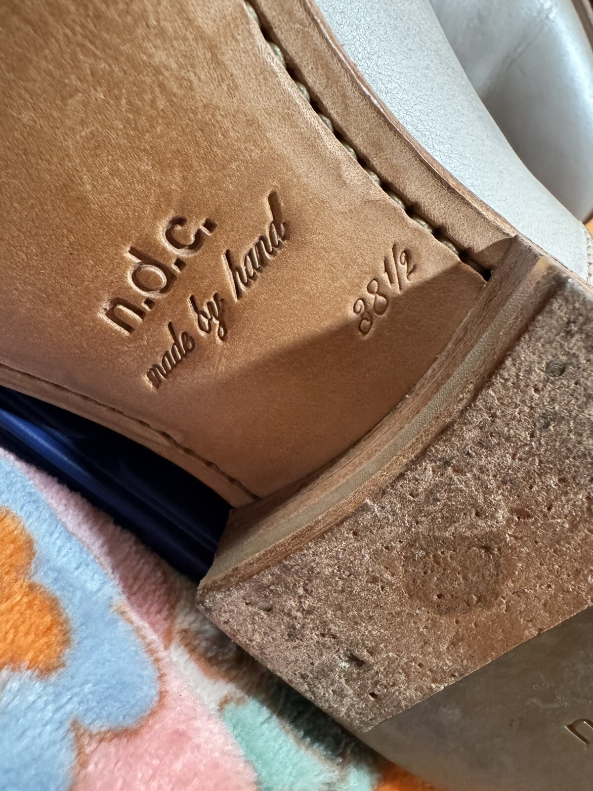 n.d.c. Made by Hand Helene Leather Booties In Light Gray Size 38.5