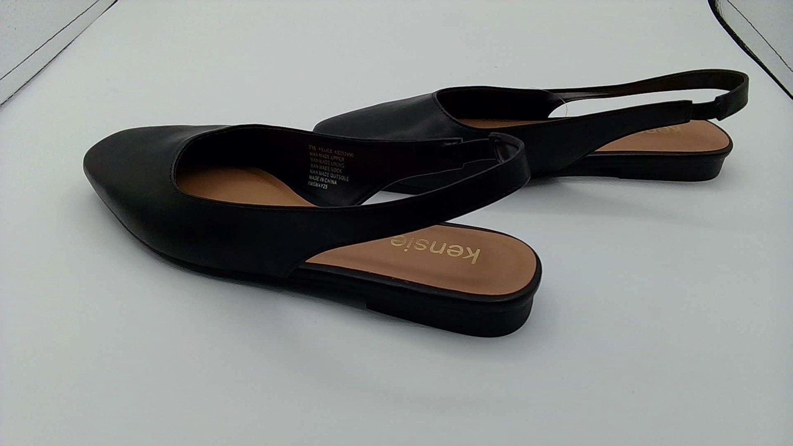 Kensie Felice Slingback Women’s Black Flats Casual Dress Shoes Size 7