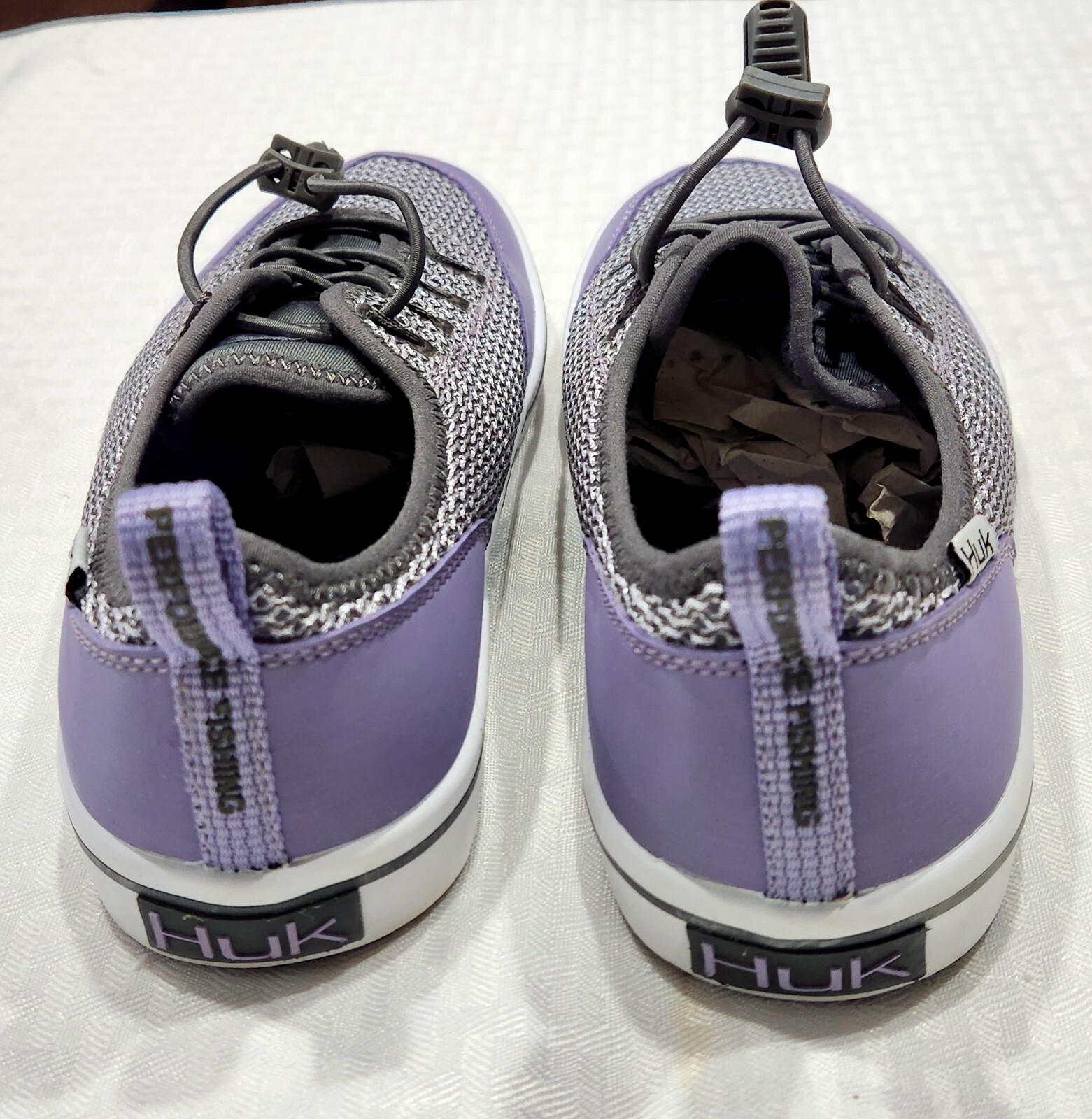 Huk Mania Women’s Size 8 Lilac Purple / Charcoal Grey Performance Fishing Shoes