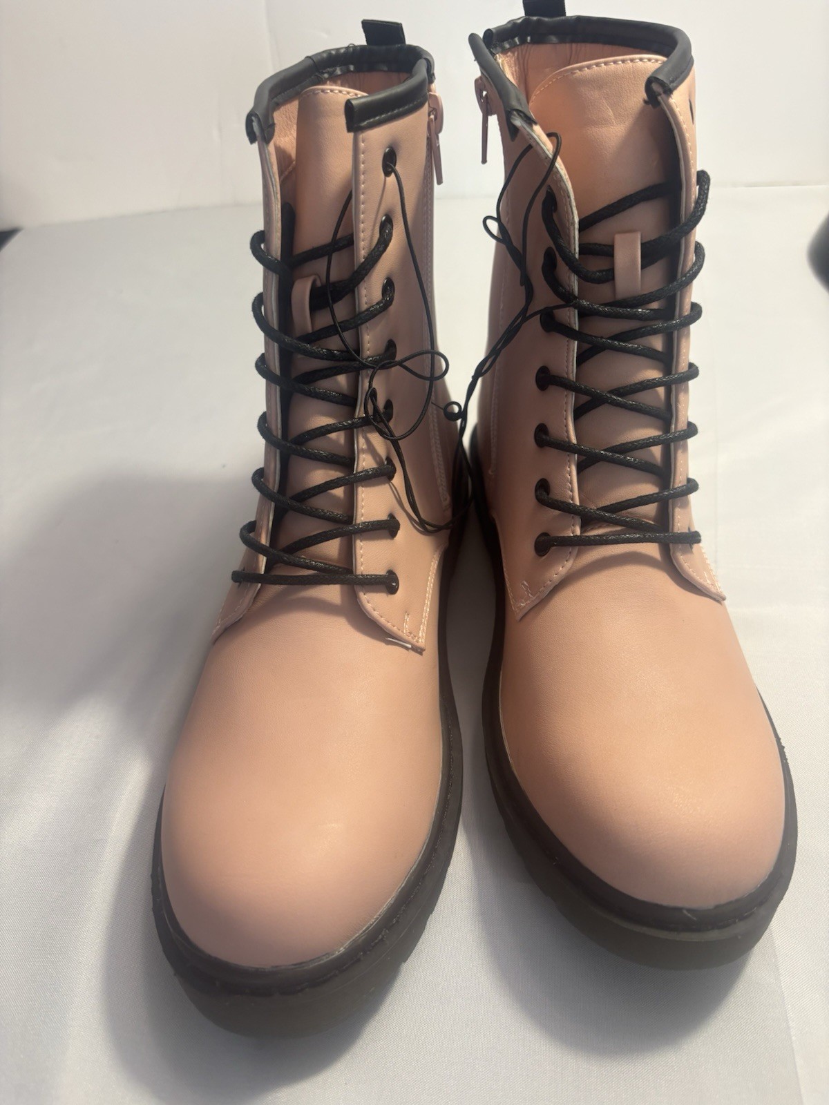 Olivia & Kate Fern Size 10 Pink Combat Boots New