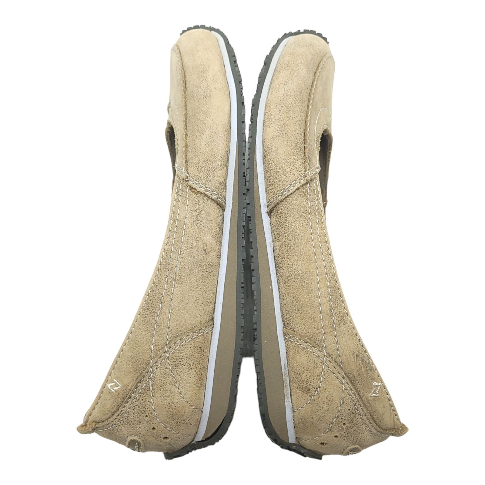 Eddie Bauer Christine Flats Womens Size US 6 UK 3.5 EU 36 Taupe Leather Slip On