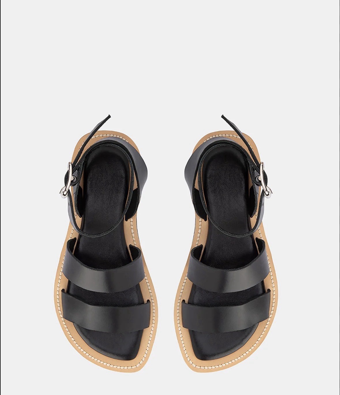 DOF Black Goldie Sandals Made In Italy EU 37 / AU 6-6.5 – RRP $179.95