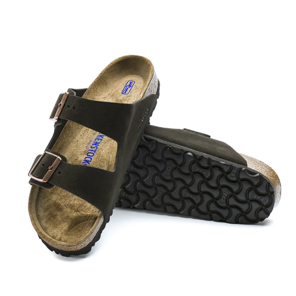 Birkenstock Arizona Suede Leather Soft Footbed Unisex Sandals – Mocha