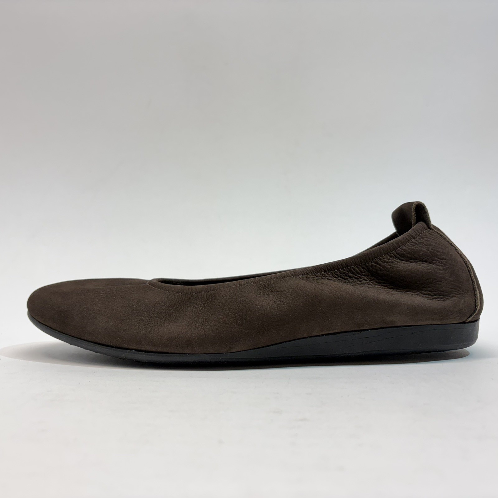 Arche Made In France Brown Leather Flat Comfort Slip On Natural Latex Women 39