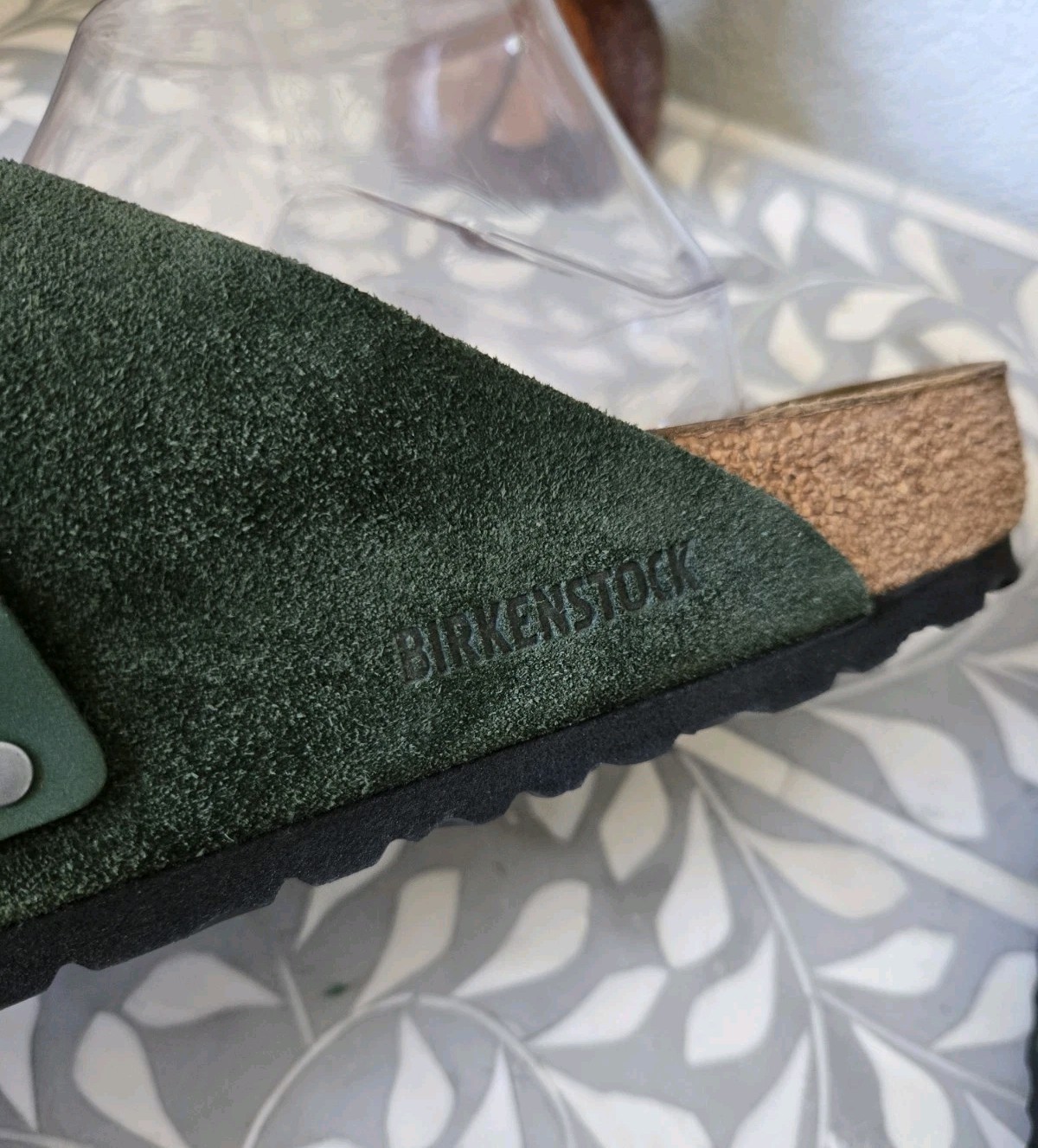 New Birkenstock Kyoto Thyme Nubuck/Suede Leather Adjustable Medium Width Sz 42