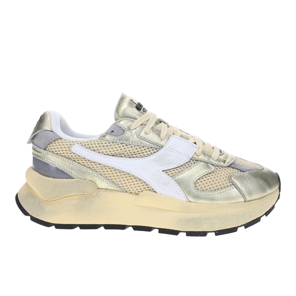 diadora Mercury Elite Lam Used Lace Up Womens Beige Sneakers Casual Shoes 18235