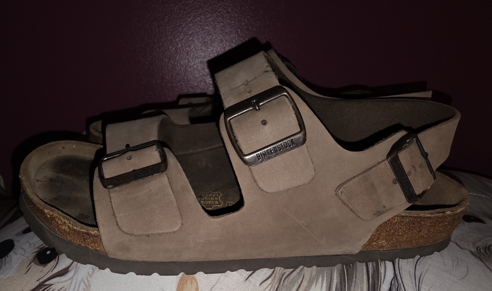 Birkenstock Arizona Mocha Birkibuc Leather Sandals Narrow/Wide Size 43 MENS 10