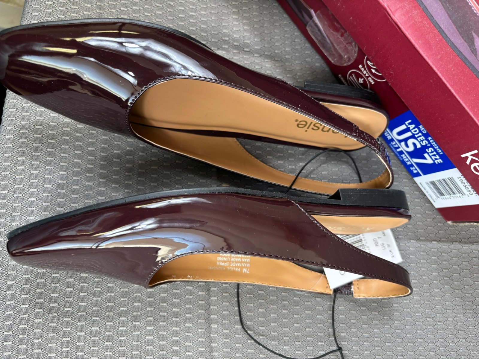 Kensie Felice Women’s Shoes Red Slingback Flats Size 7 New In Box