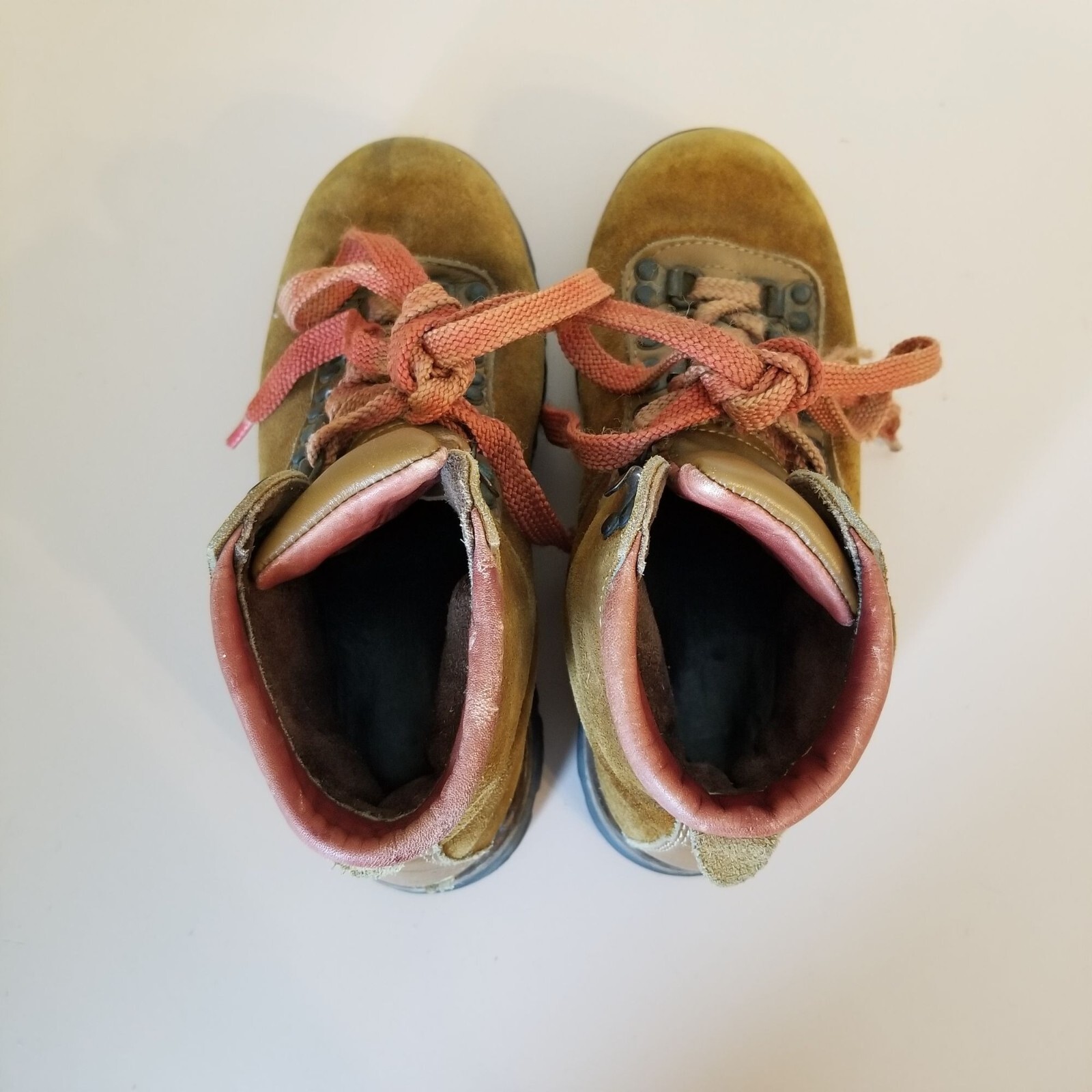 Log Master Mens 4 Womens 6 Vintage Brown Leather Work Hiking Gorpcore Mountainee