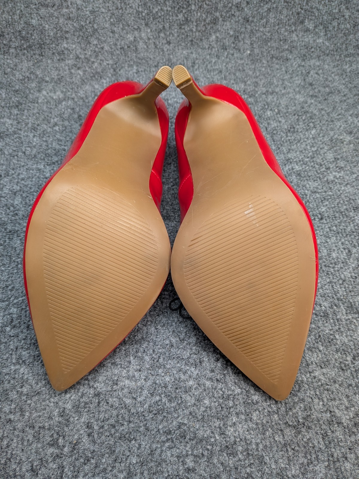 Torrid Red (Patent Leather) Look Stiletto Heels Pumps Womens 9.5WW Wide Pointed
