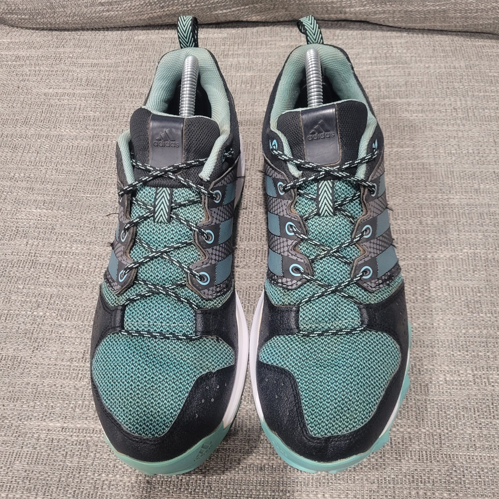 Adidas Womens Galaxy Trail S76976 Black Green Running Shoes Sneakers Size 10