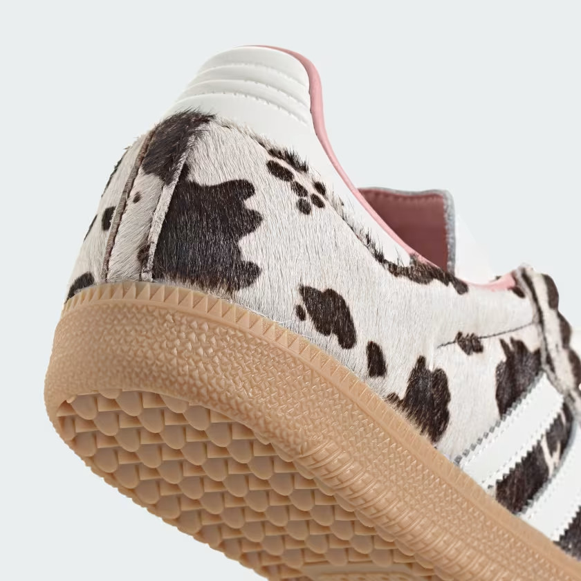 adidas Samba OG JR1256 Cow Print Dark Brown Off White Women’s Size