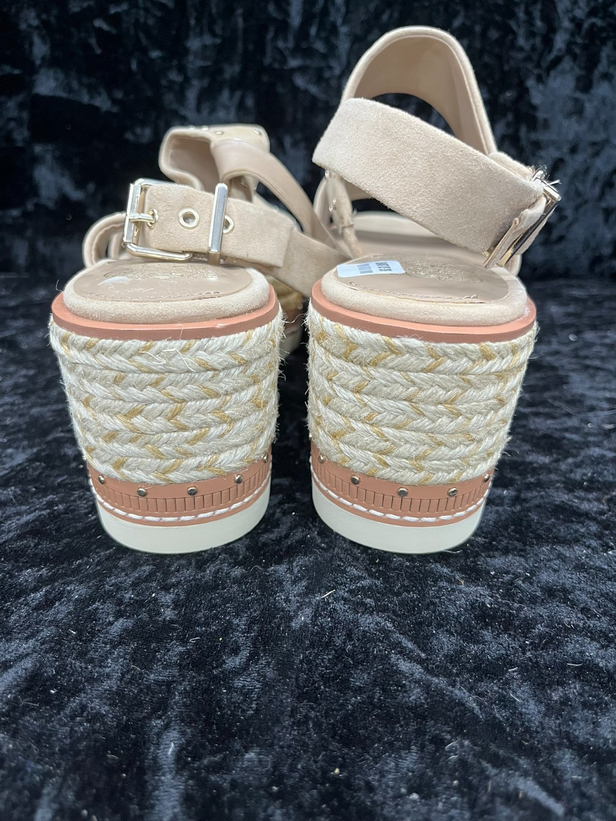 Vince Camuto Women’s Sandal Platform Wedge Sz 11 M Marsa Leather Tan Beach (273)