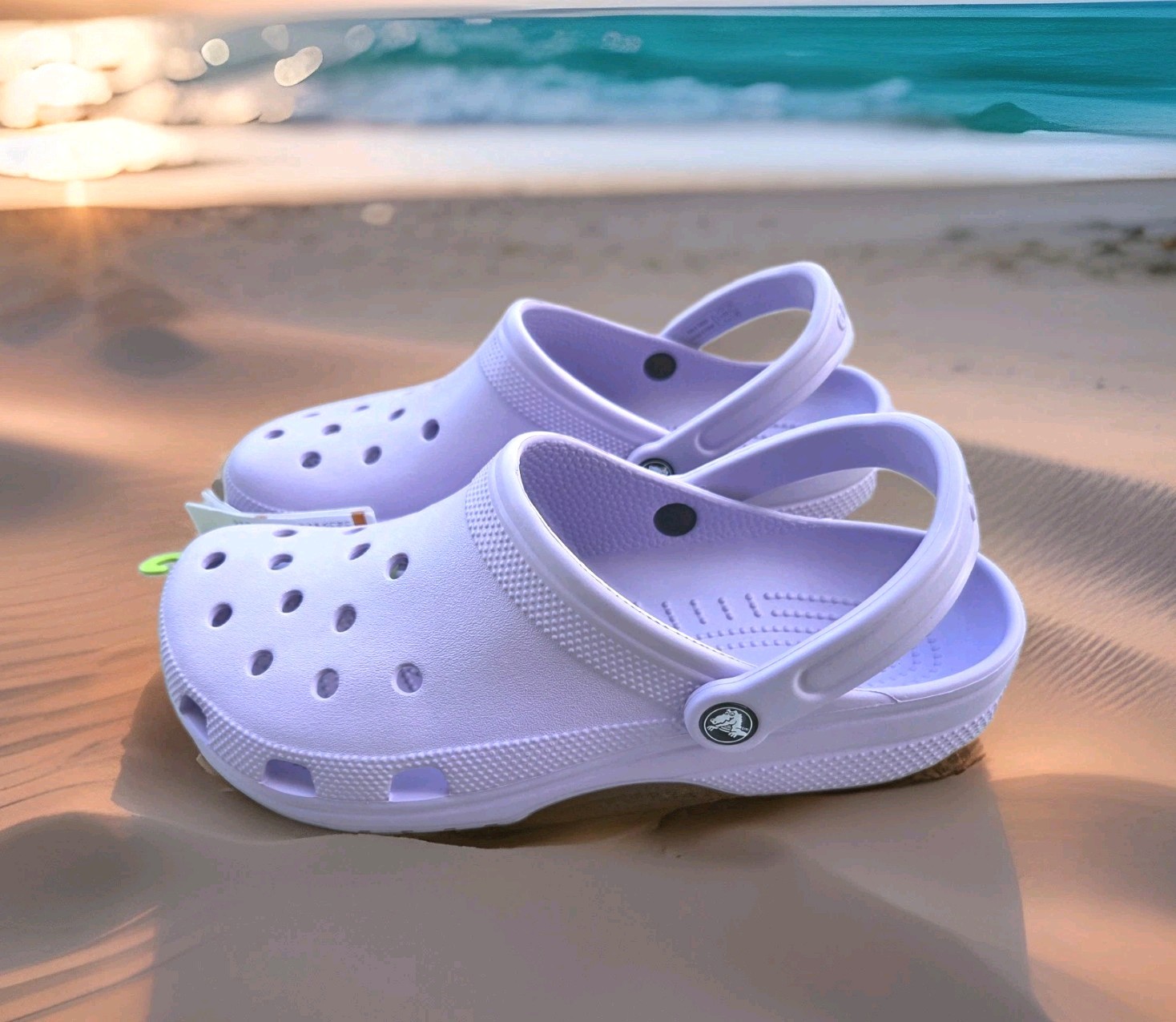 NWT Size 13 Womens Classic Crocs Purple Lavender Clogs Shoes Slip On Slingback