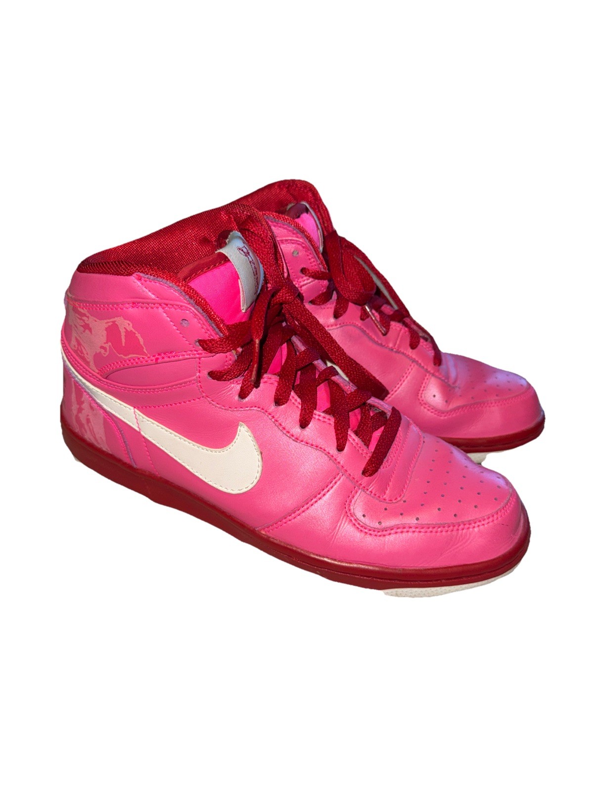 Nike High Nike Dunks Pink Red White Valentine’s Day Limited Edition 2010 Size 9
