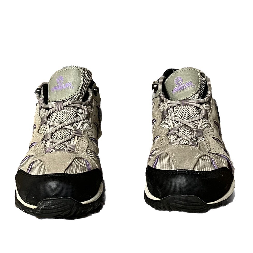 Magellan Outdoors Women’s Sonora Pass Low Hiking Shoes Size 7.5 Taupe Sneakers