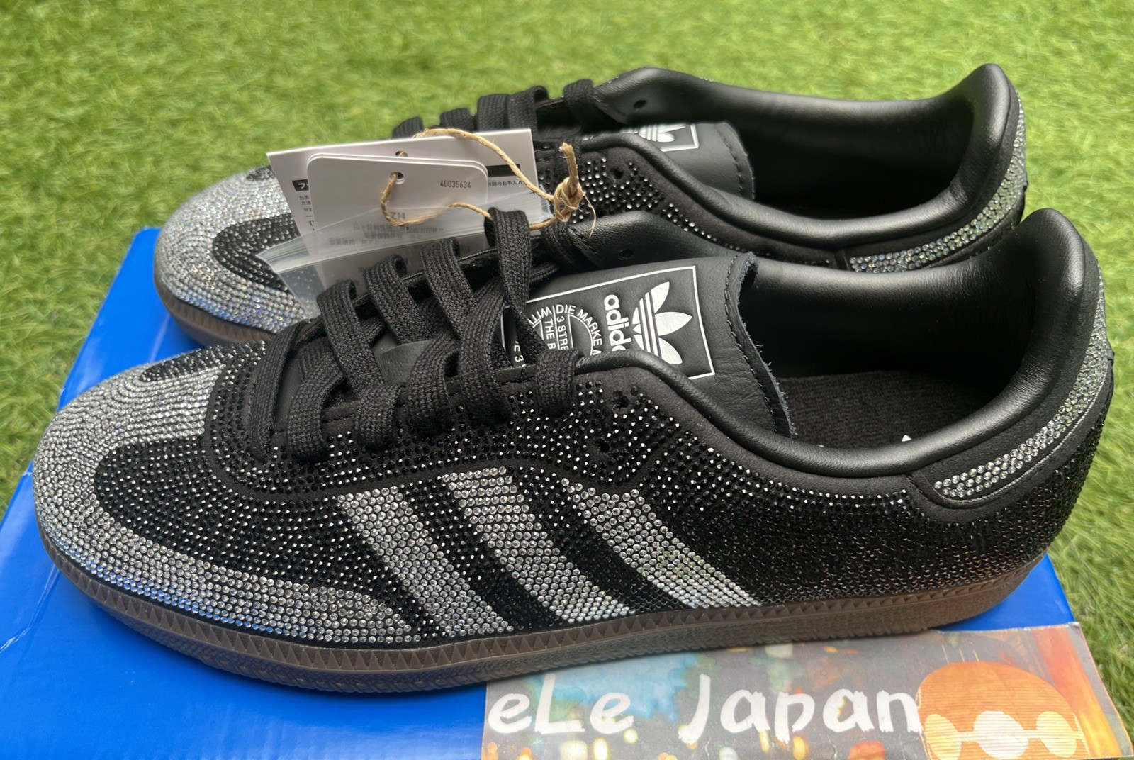 adidas Originals SAMBA OG IH9052 Rhinestone Black/White Women’s Sneakers