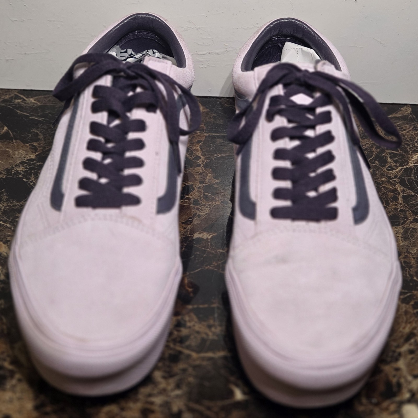 Old Skool Vans Platform Sneakers, Stackform Vans Lavender 9.5 US M. & 11 US W.
