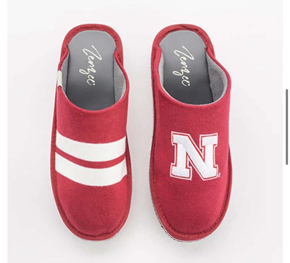 Zenzee- College Edition, Nebraska University Knit Kicks, Slip On, Red, Men/Women