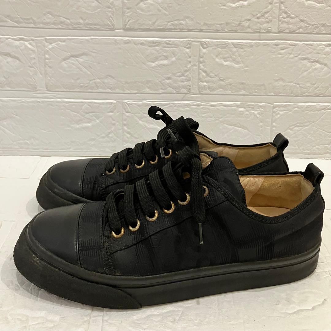 CHANEL Sneakers Shoes Low-Cut Cocomark EU 36 US 6 Black Authentic