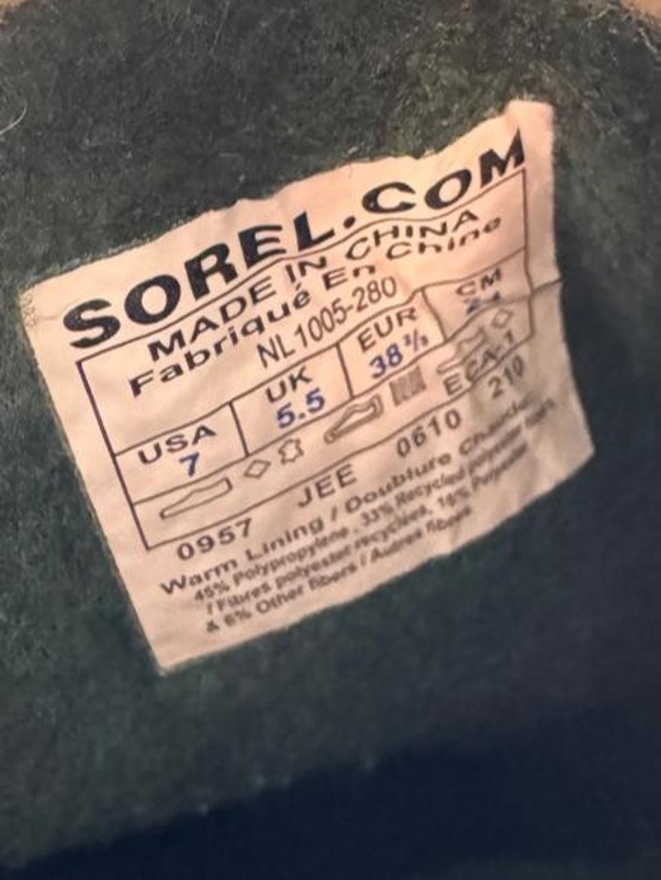 Sorel Caribou Women’s Winter Snow Boots Tan Brown Size 7 Waterproof, excellent