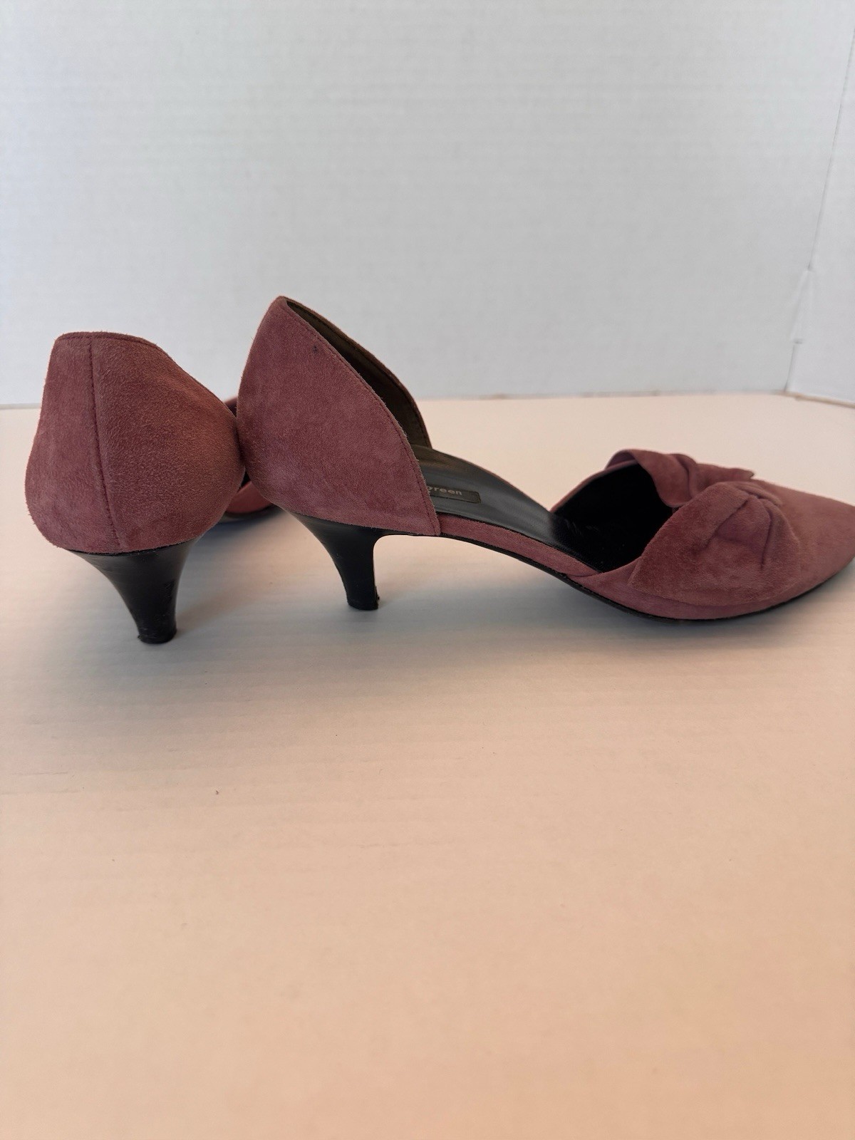 Paul Green Kitten Heels D’orsay US Size 6 PINK SUEDE Casual Fun