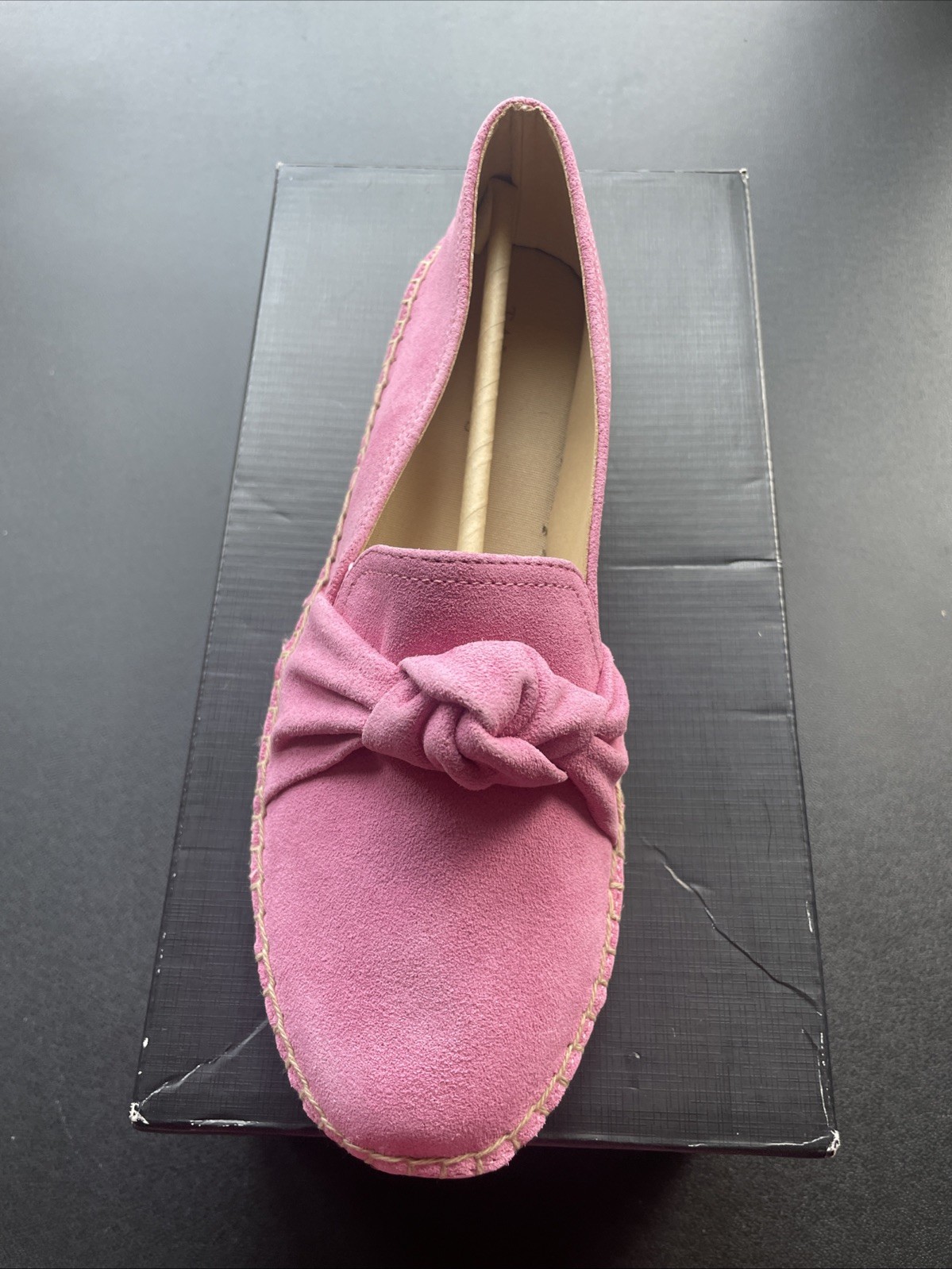Talbots Womens Izzy Knot Pink Suede Size 8.5M