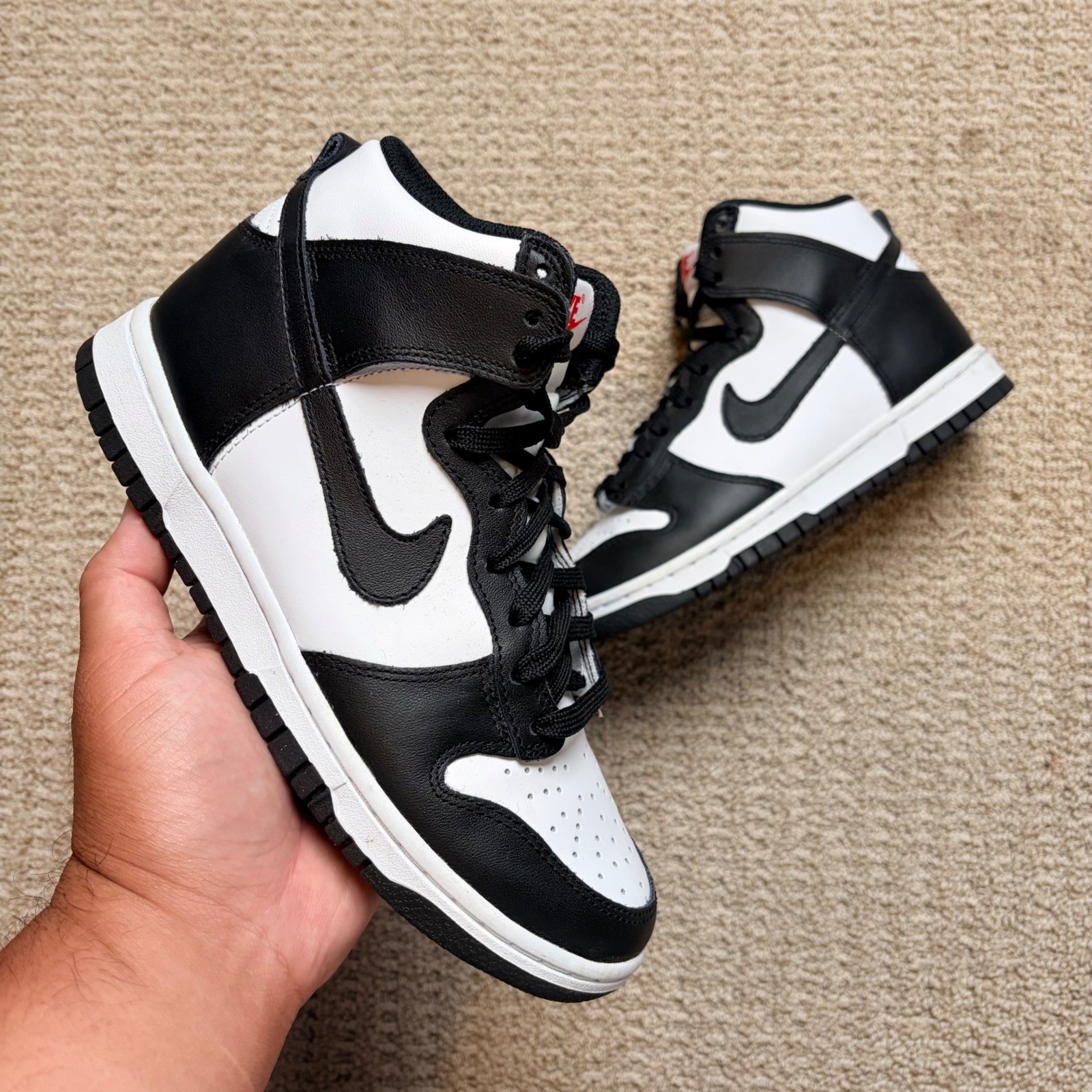 Nike Dunk High Panda Black White Womens 6.5