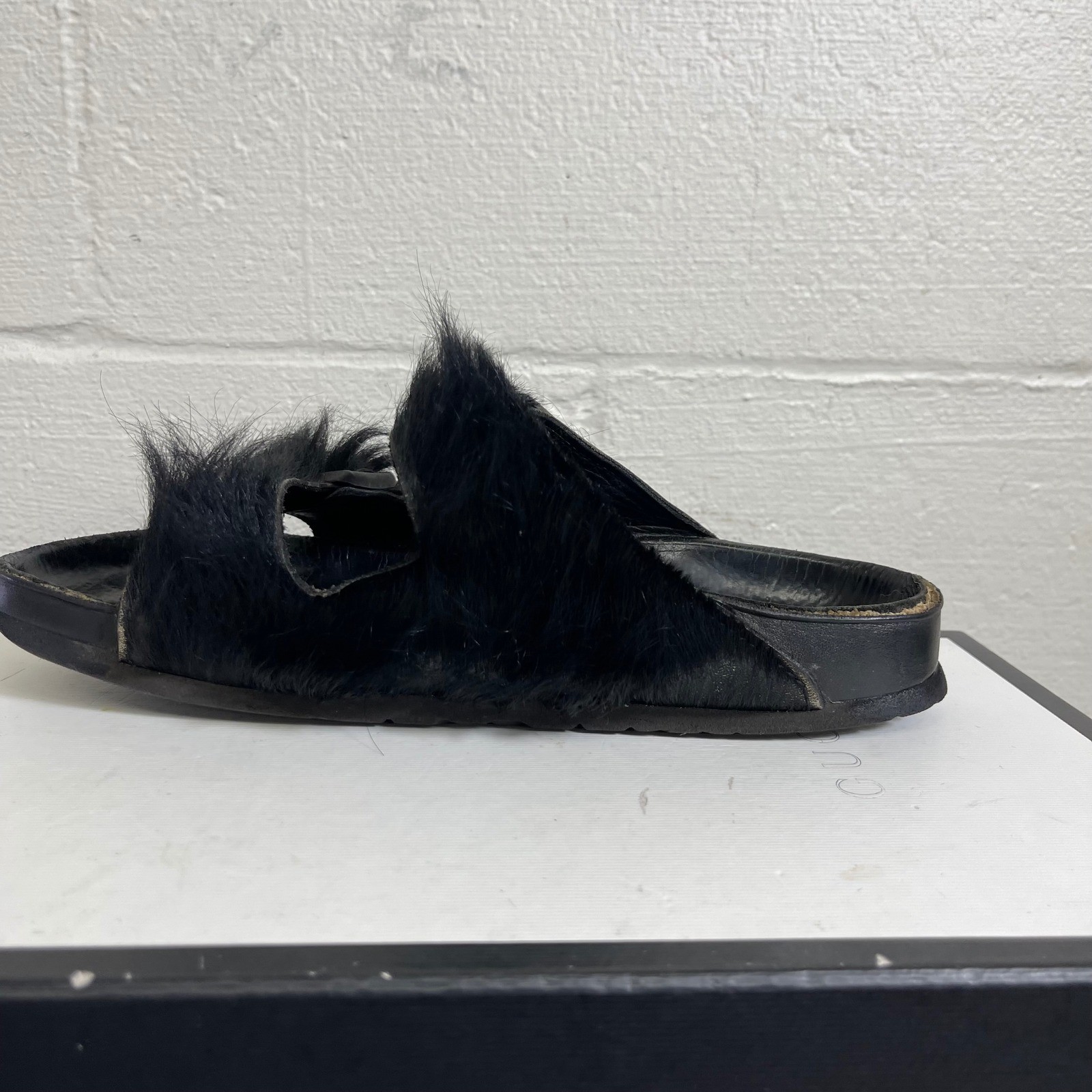 Rick Owens x Birkenstock Arizona Calf Hair Sandals Women’s 38 EU/7 US Narrow