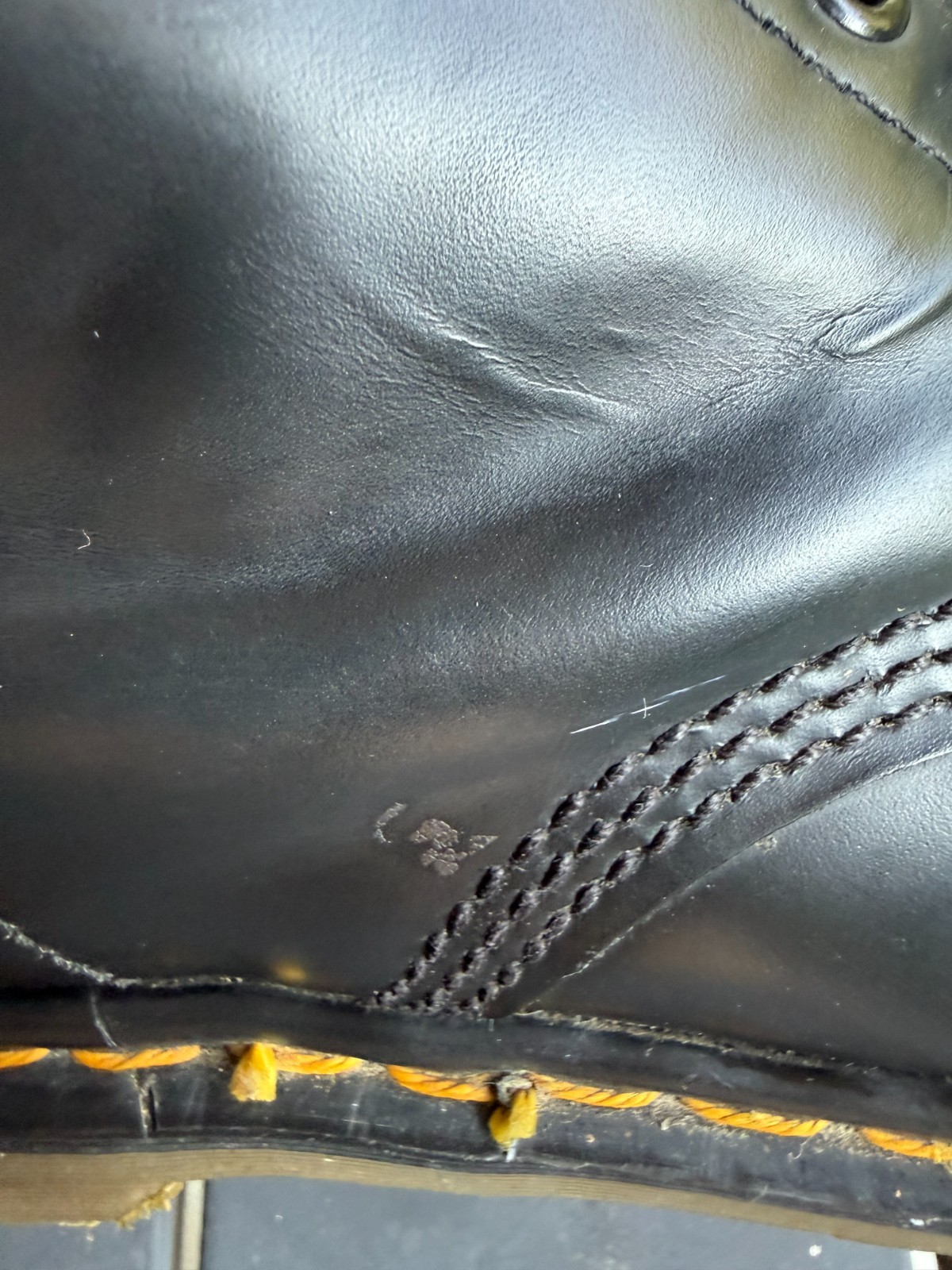 Vintage Dr. Martens 20-Hole Lace up Boots Made In England Grunge Goth US 8 W/7M