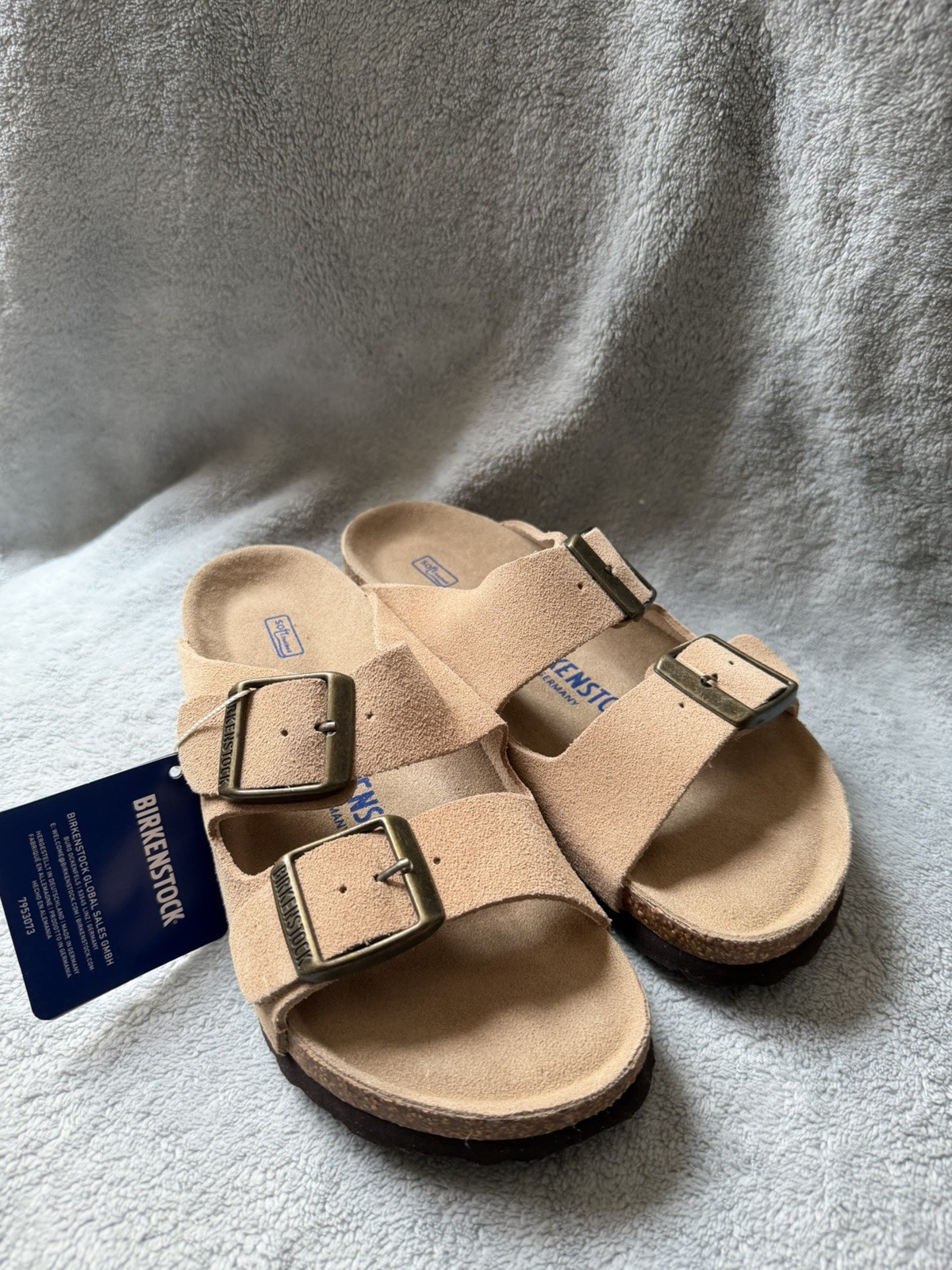 Birkenstock Arizona BS Taupe Soft Footbed Narrow EU37 US6 Sandals