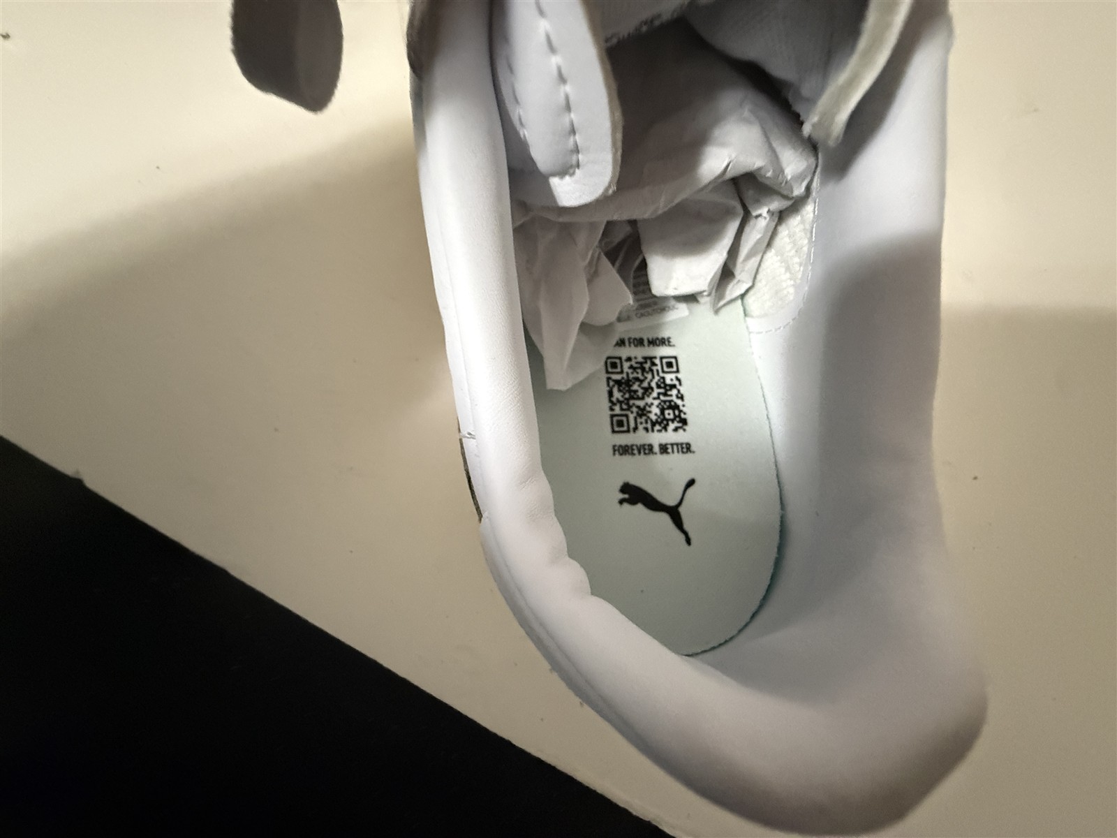 One Single Shoe Right Foot PUMA Athletic Sneaker Tennis Shoe White Women’s 7.5