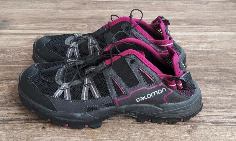 Women Salomon Sandals Black Synthetic 38