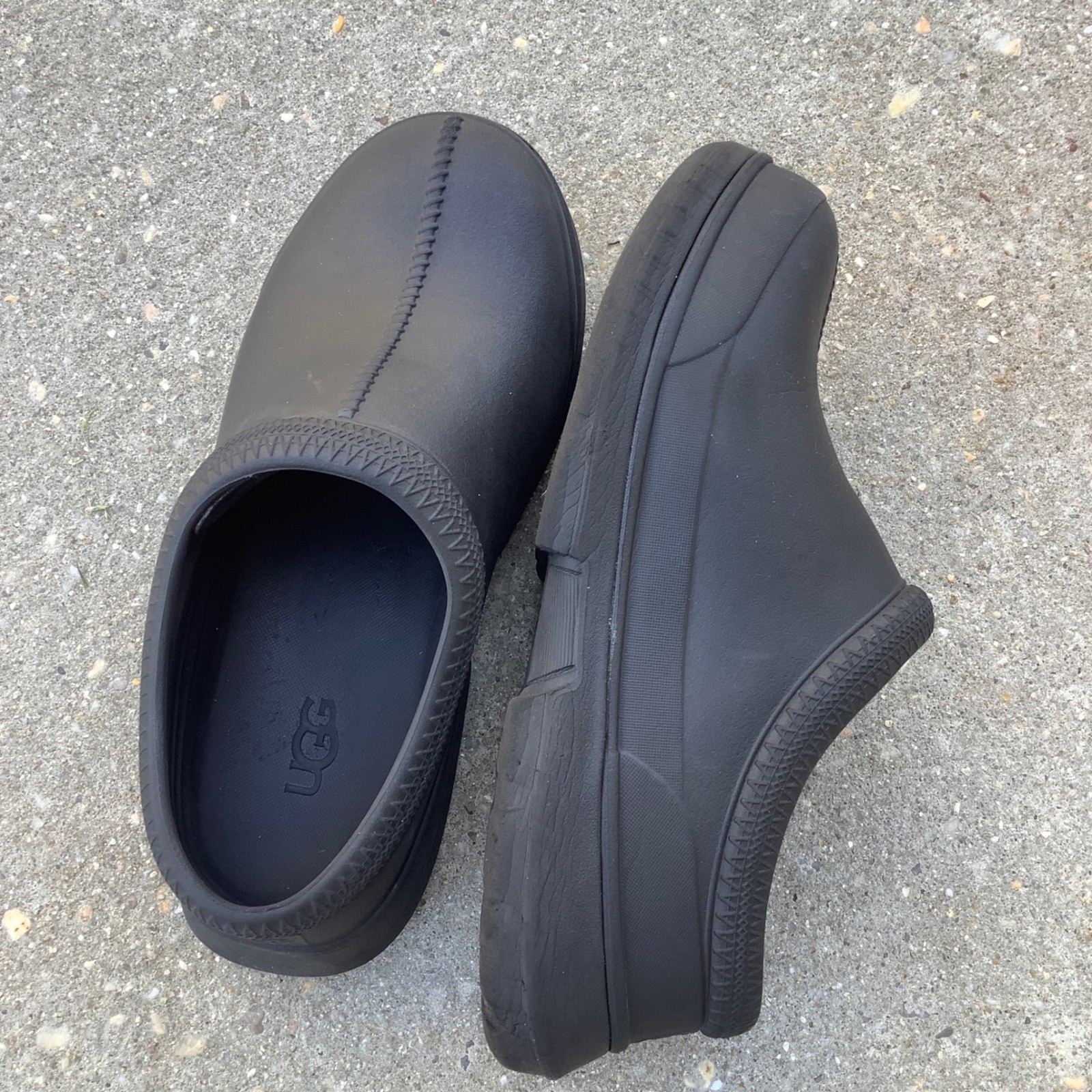 UGG Tasman Regen Clogs Black Water Resistant EVA Slip On W 9 Shoes 1144055