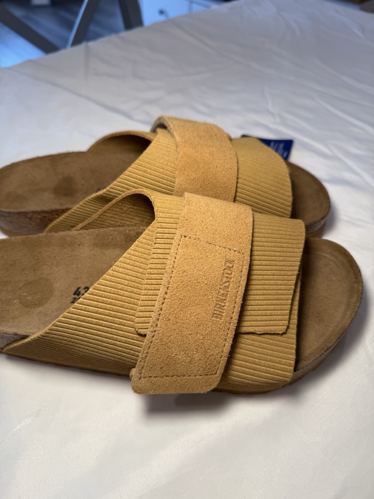 Birkenstock Kyoto Suede Embossed Sandal Men’s Size EU-43 US-10 10.5 NWOB