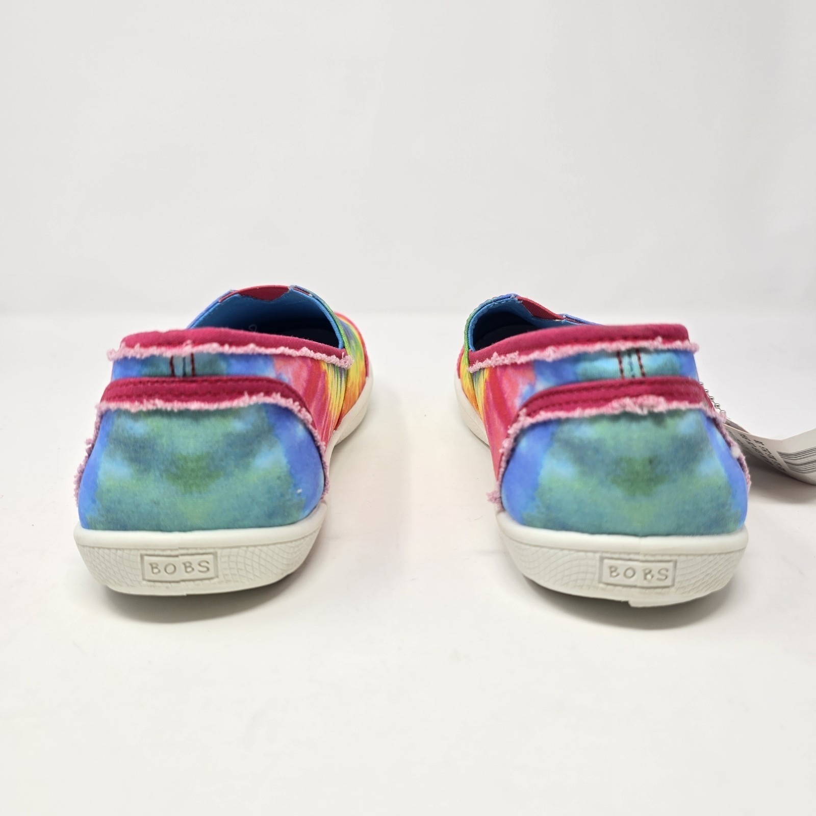 Skechers BOBS Women 8.5 Tie Dye Memory Foam Slip On Shoes Multi Color 113150 MLT