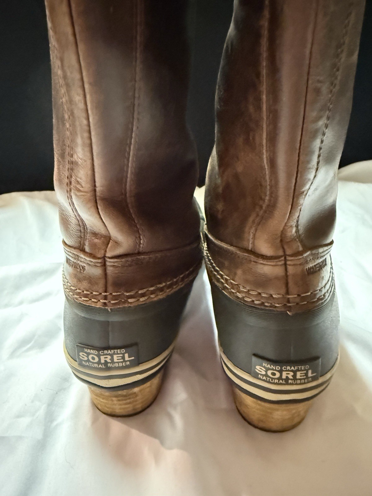 SOREL Women’s Waterproof Leather Knee High Boots Brown/Gray US 9 EU 40 UK 7