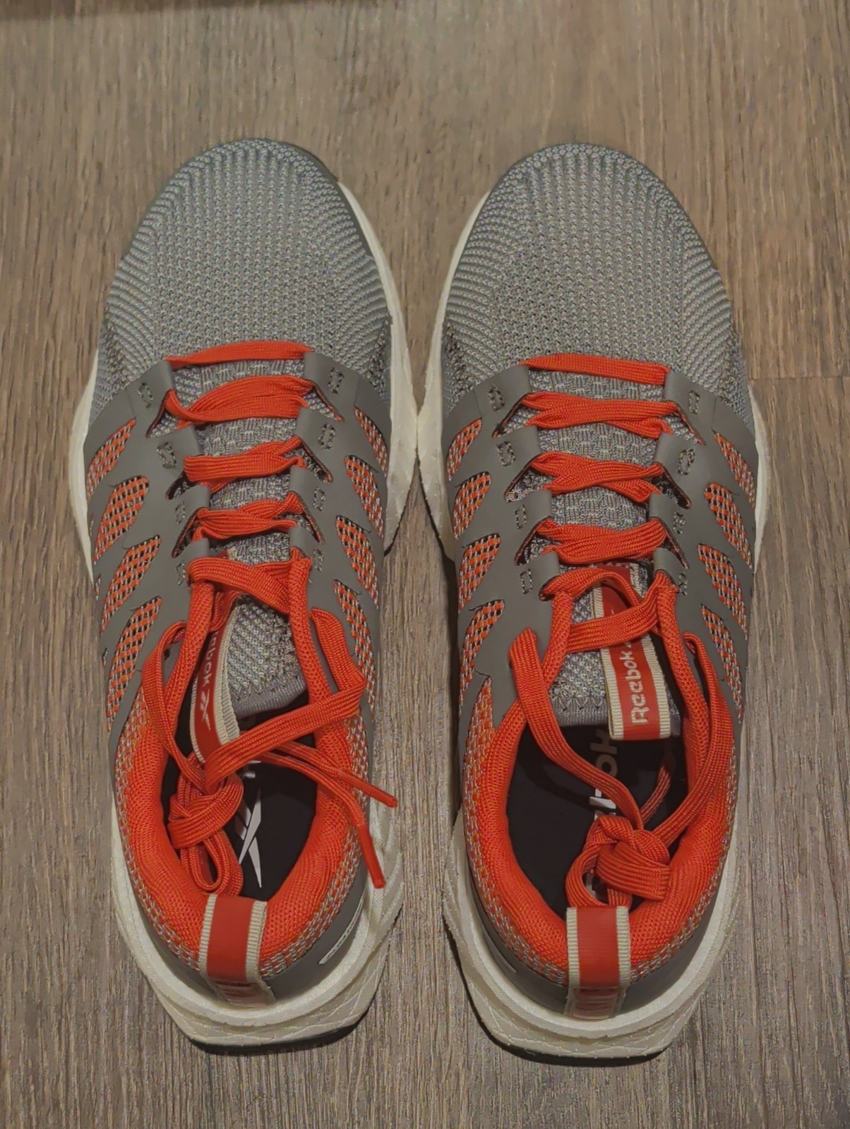 Reebok Fusion Flexweave Work Gray/Red (Pink) Composite Safety Toe Cap W 8.5 NEW