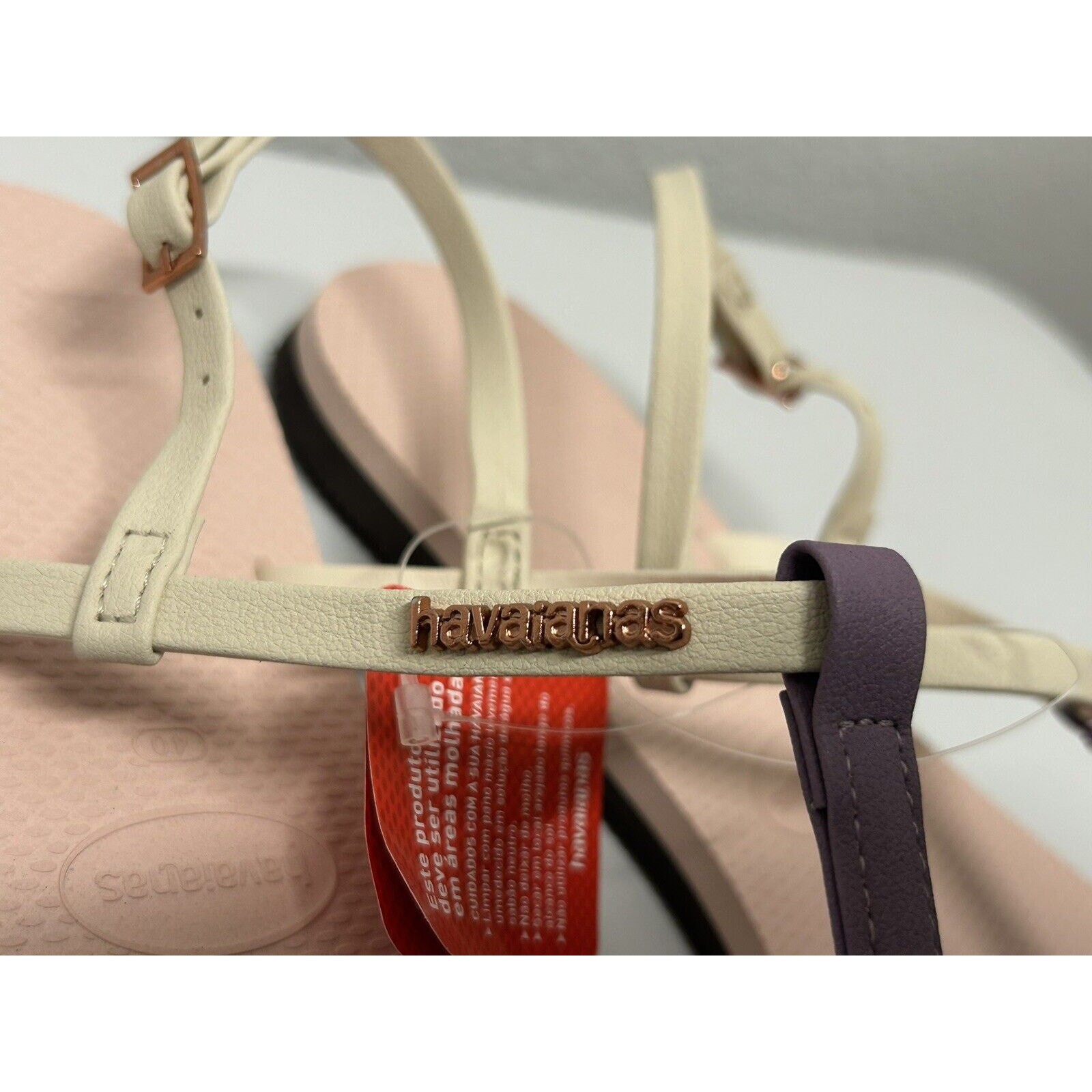 Havaianas Women’s Size 10.5 You Rio Sandal Ballet Rose Ankle Strap New with Tags