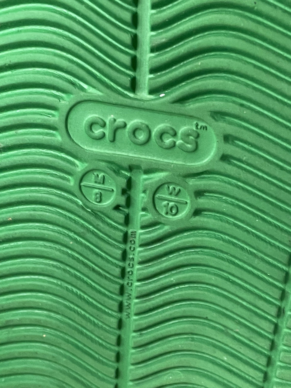 Crocs Unisex Bayaband Clogs Mens 9 Womens 10 Green & White EUC