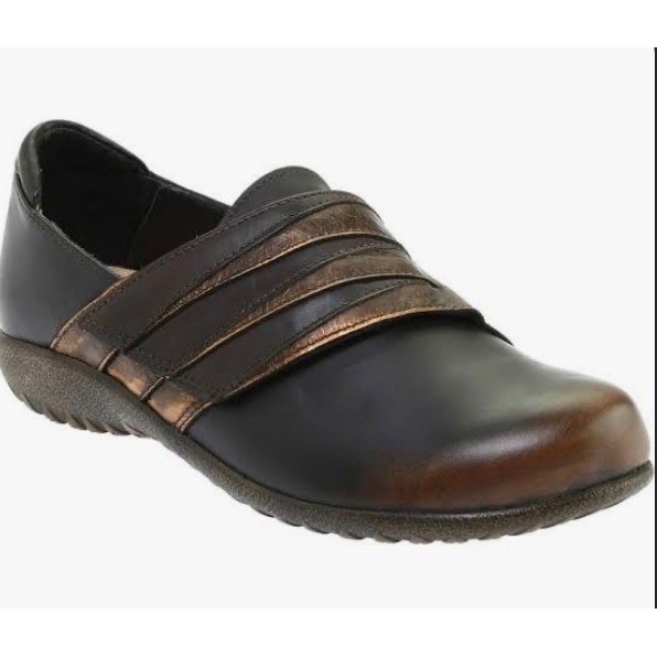 Naot Rapoka Comfort Shoes EU 40 US 9.5 Burnished Metallic Leather NWOB