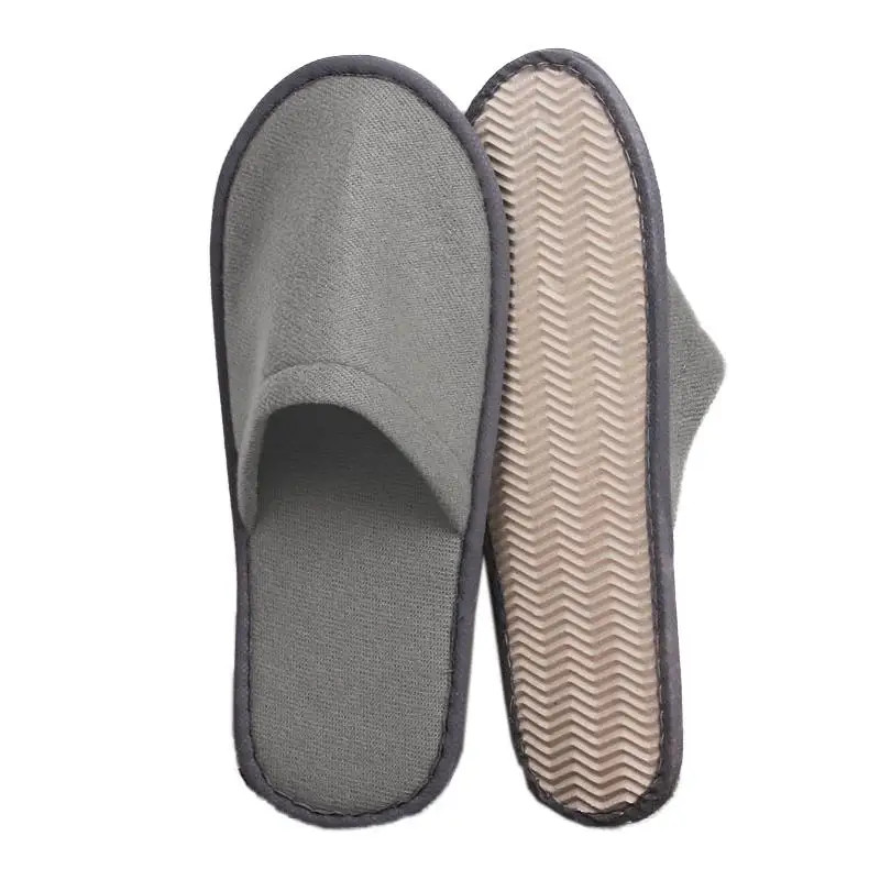 1 Pair Women Men Disposable Slippers Non-slip Home Guest Slippers Spa Hotel Slip