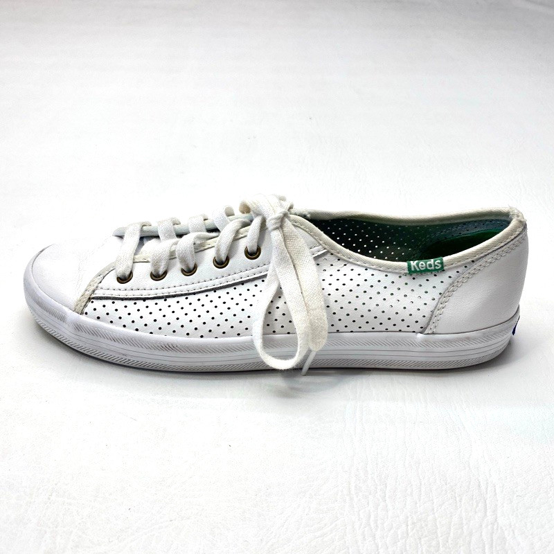 Keds Kickstart Women Size 7.5 Shoes WH56115 White Leather Casual Sneakers 1678