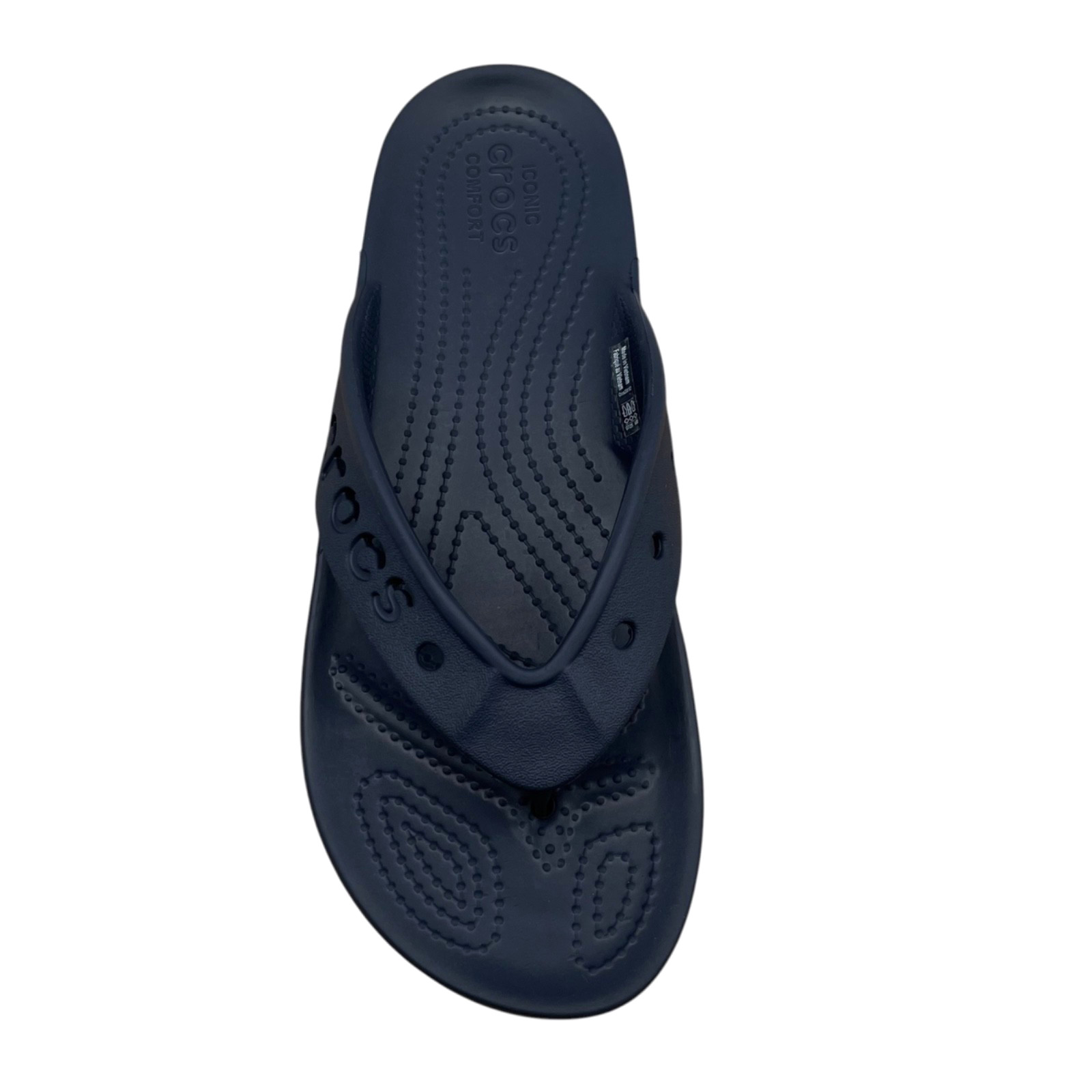 Crocs Baya II Women’s Flip Flop Sandals Size 7 Navy Blue Lightweight Flexible