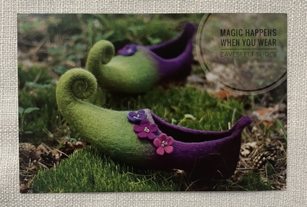 Zavesfelt Fairy/Elf Shoes Women’s US 8.5-9.5 Felted Wool Handmade in Lithuania
