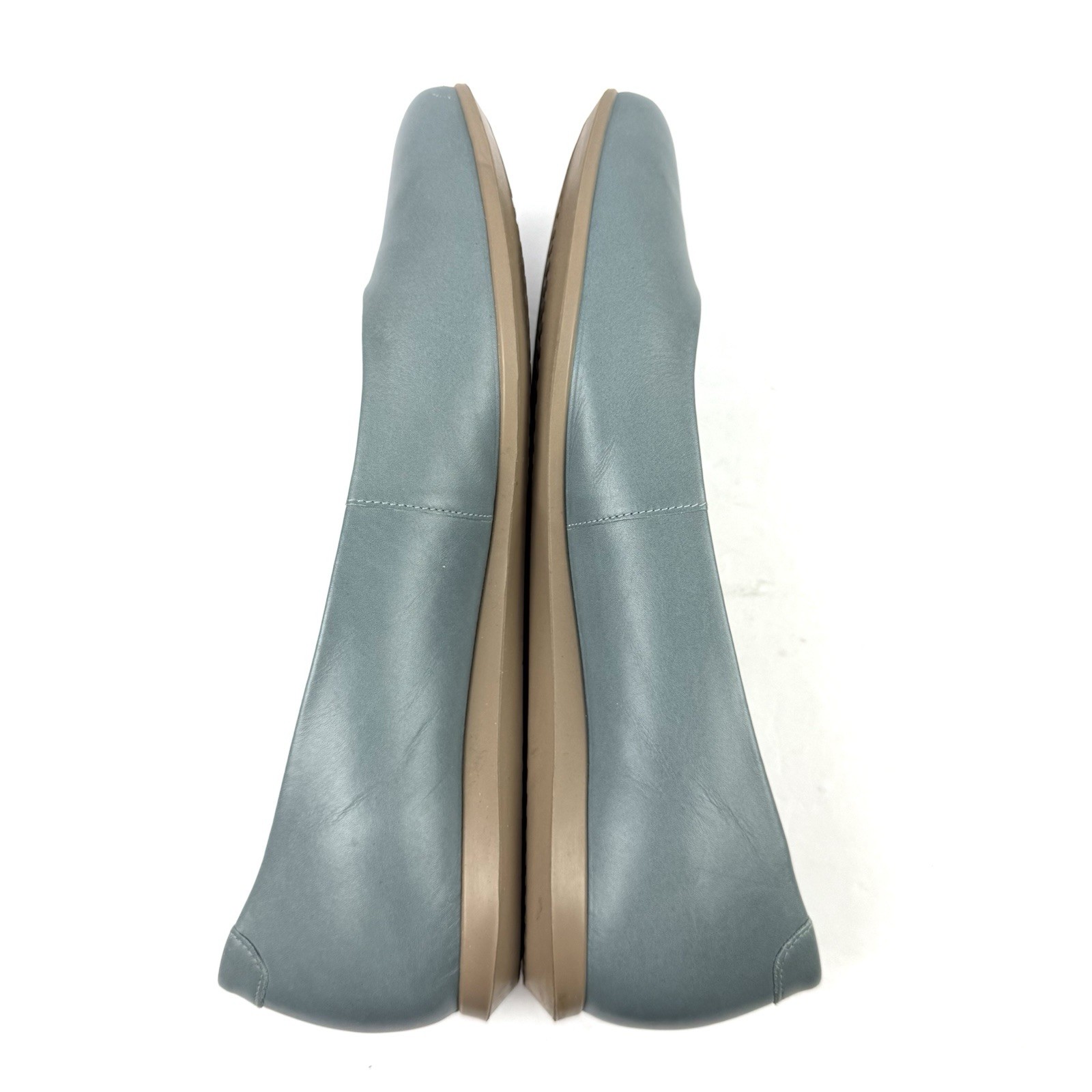 ECCO  Touch Ballerina Flats Slate Faded Blue Slip On Shoes Comfort Womens