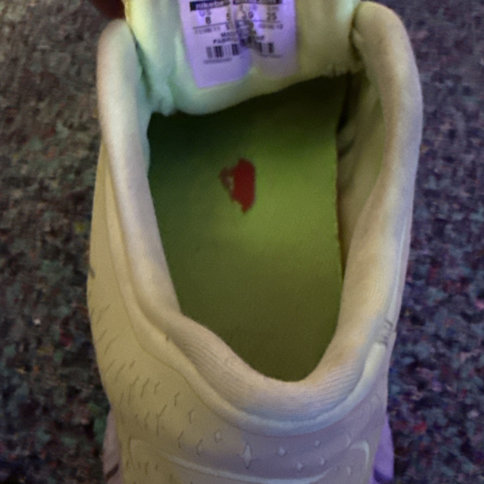 Nike Shoes Womens 8 Free Run 3 Running Sneakers Neon Green Lace Up 510643-300