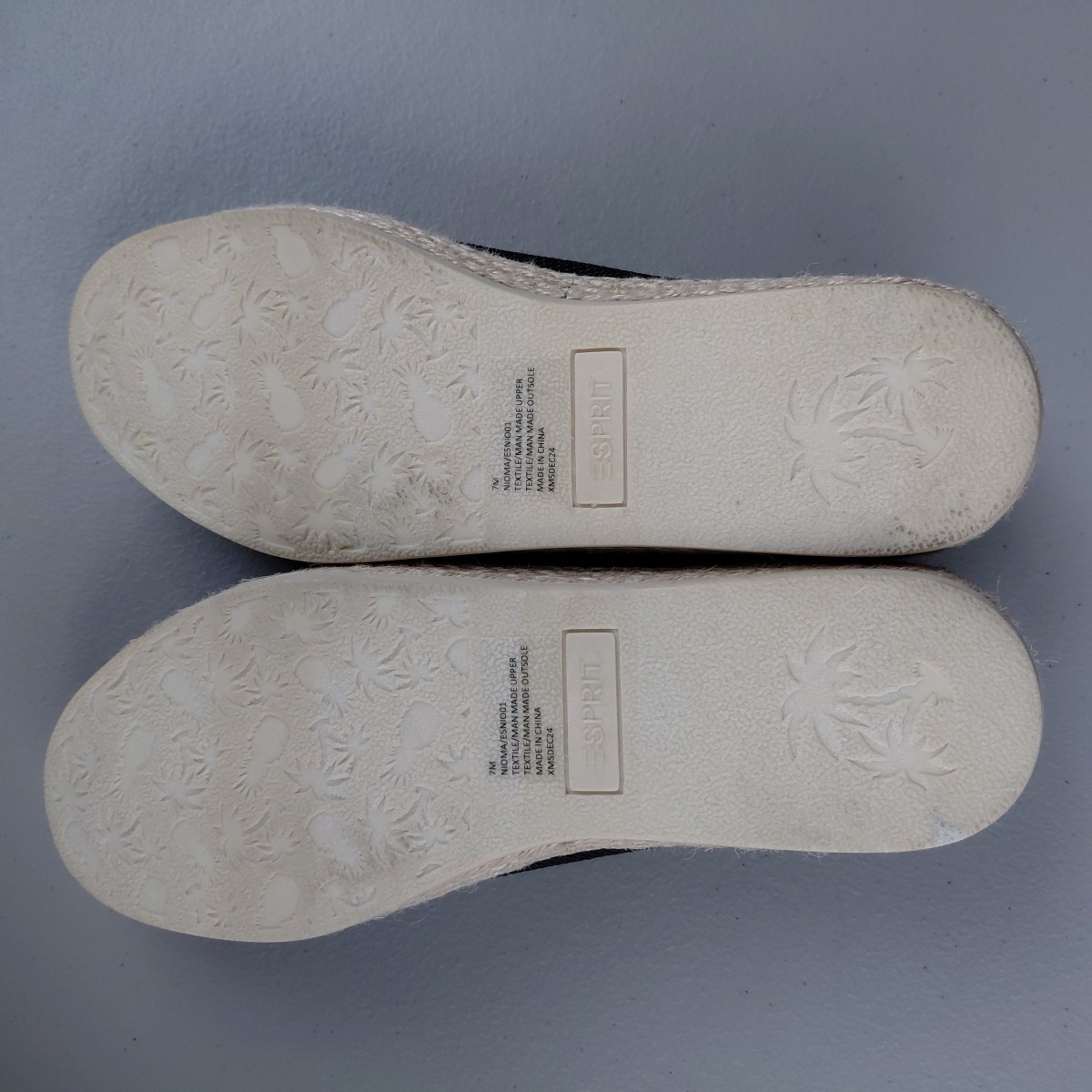 Esprit Espadrille Black Slip On Shoes Womens 7 M Casual Beach Travel Minimalist