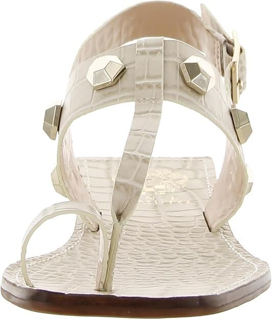 Vince Camuto Dailette Size 6.5 M EU 37 Women’s Leather Sandals Light Taupe Croco